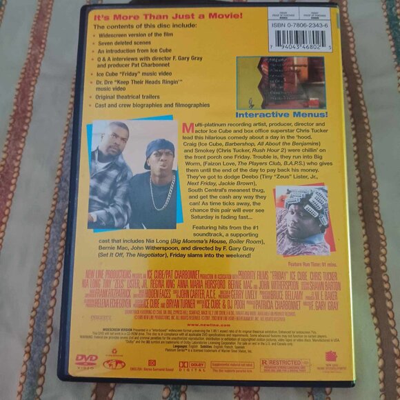Friday - Ice Cube - Chris Tucker - 1995 Movie - 2001 DVD - Picture 3 of 3